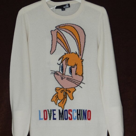Love Moschino Embellished Knit Women’s Pullover Sweater Top Size Various NWT - Picture 9 of 12